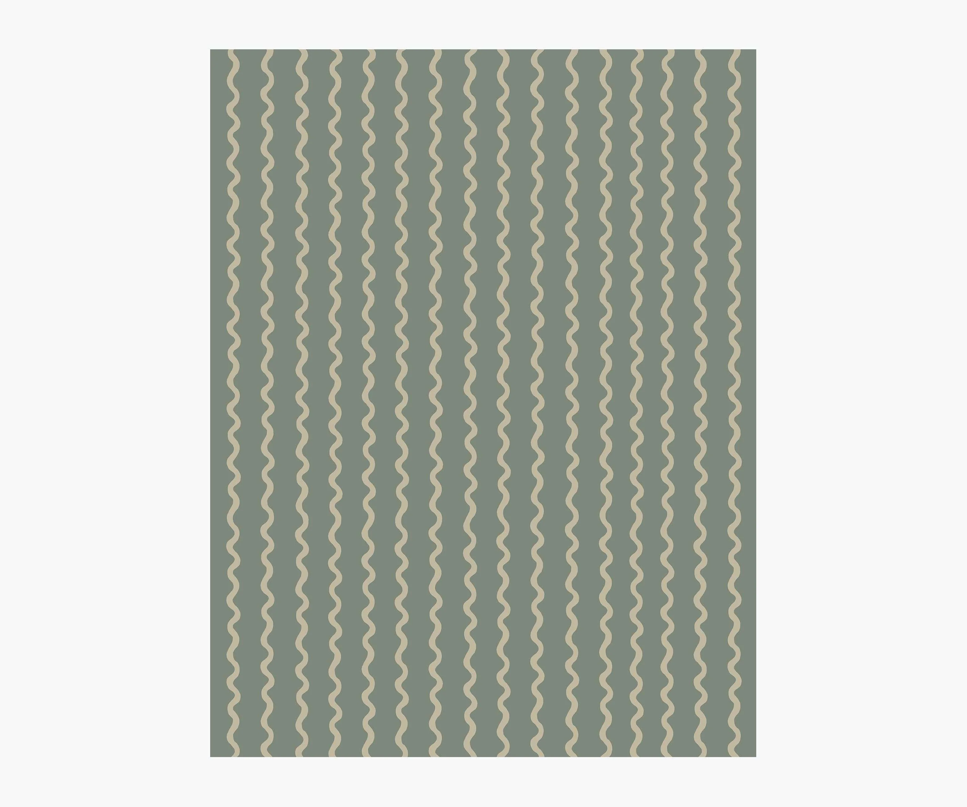 Rickrack Wallpaper Sample - Moss