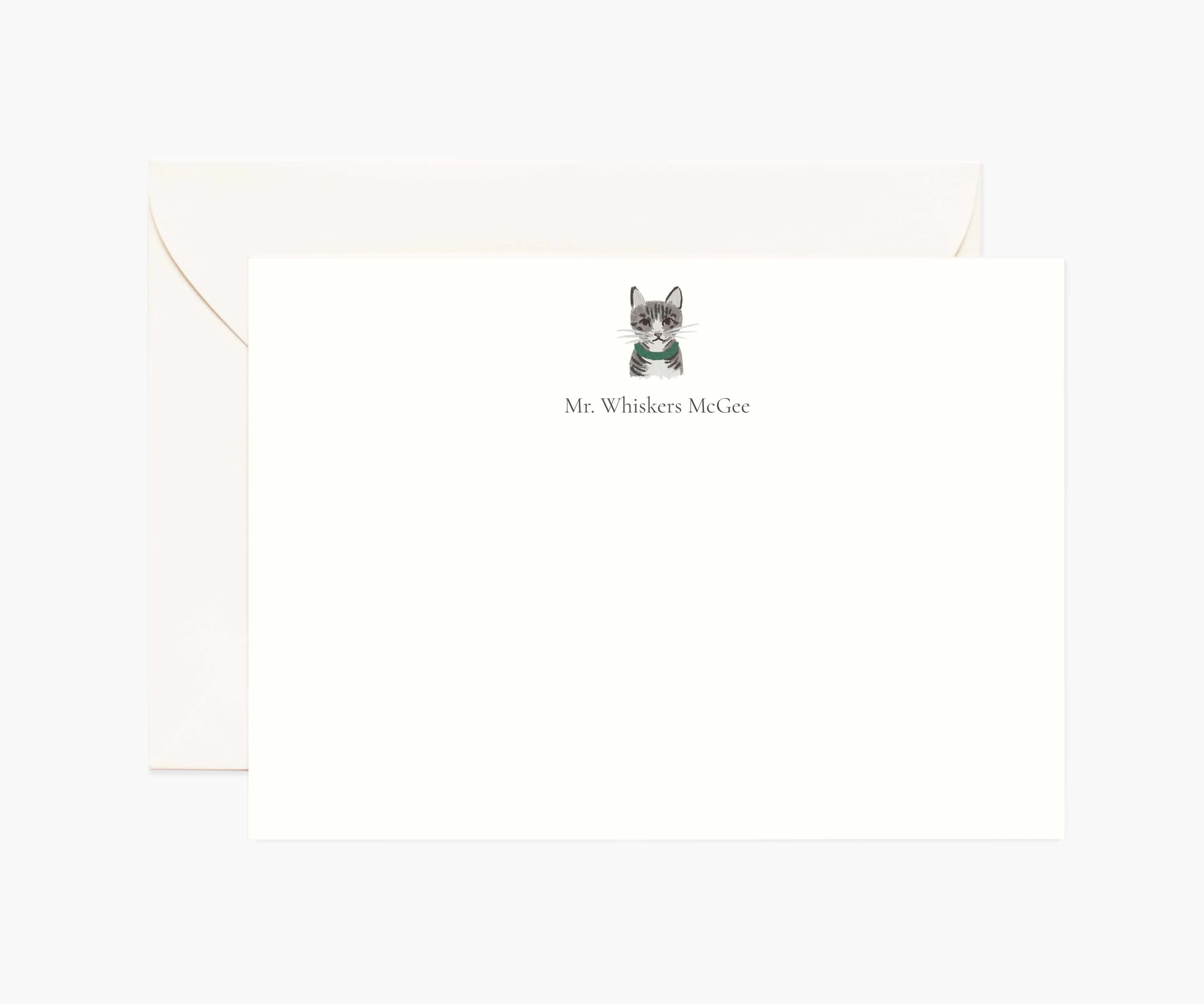 Pets Personalized Stationery - Cat 5
