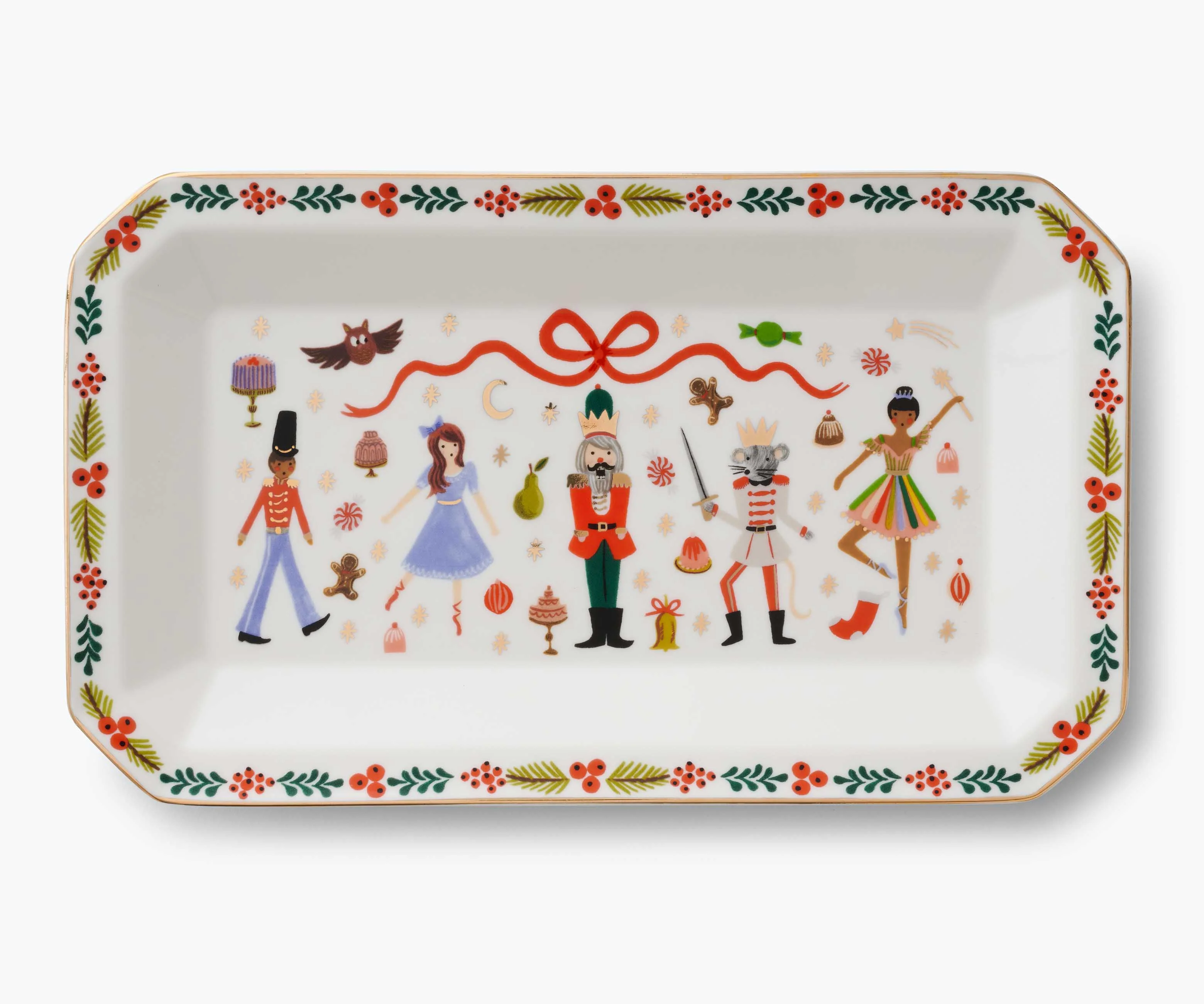 Porcelain Large Catchall Tray - Nutcracker