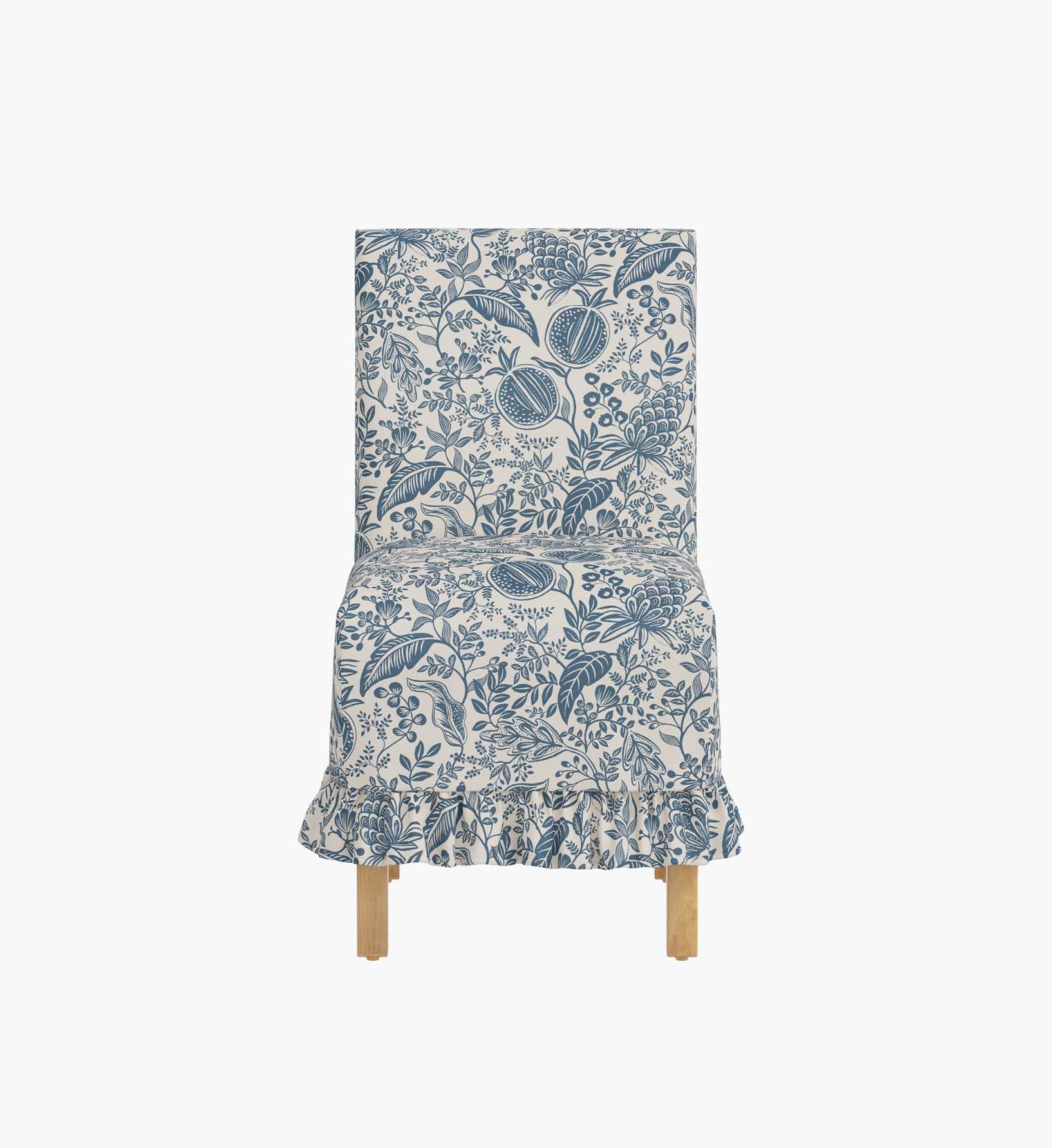 Louise Slipcover Dining Chair - Pomegranate