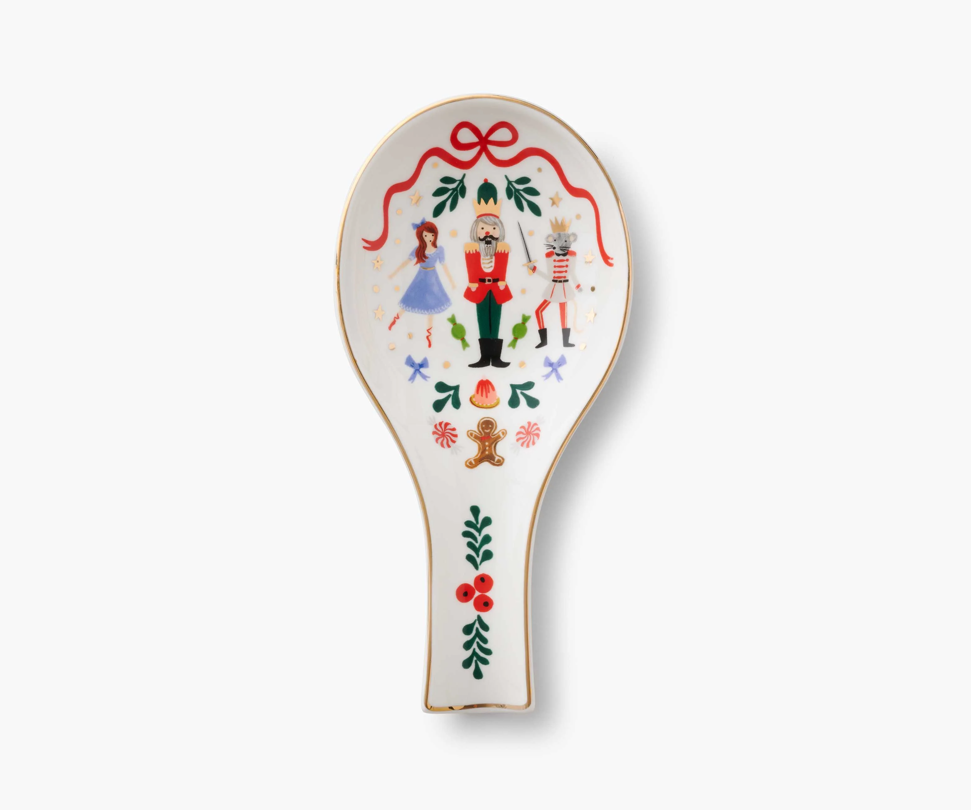 Porcelain Spoon Rest - Nutcracker
