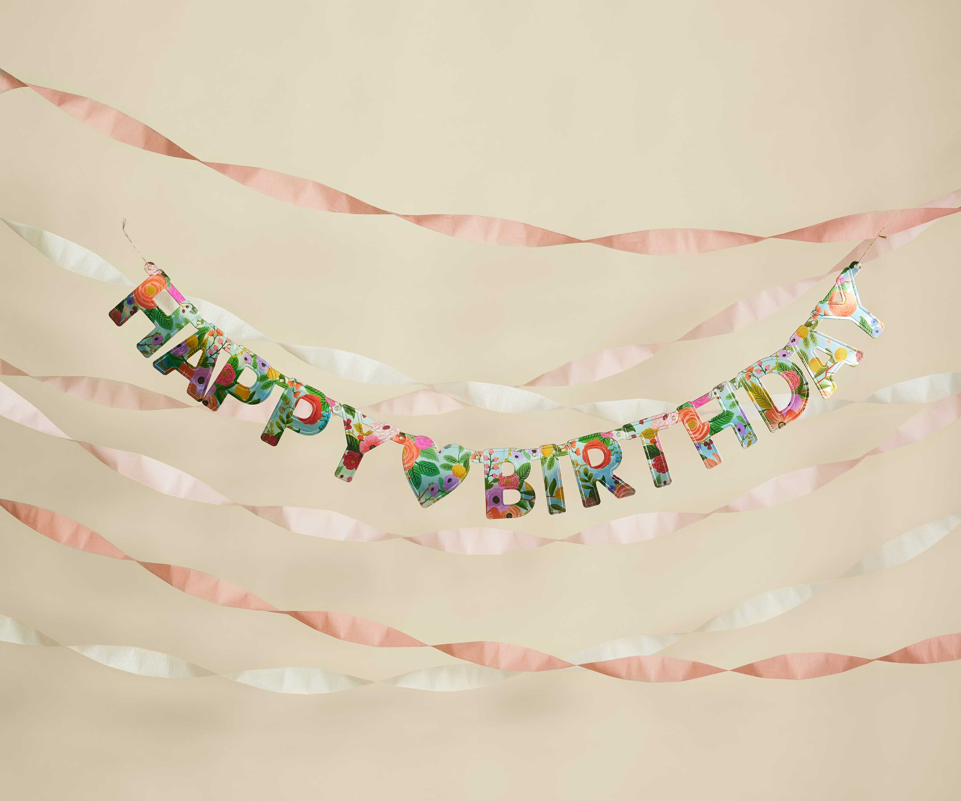 Happy Birthday Banner - Garden Party