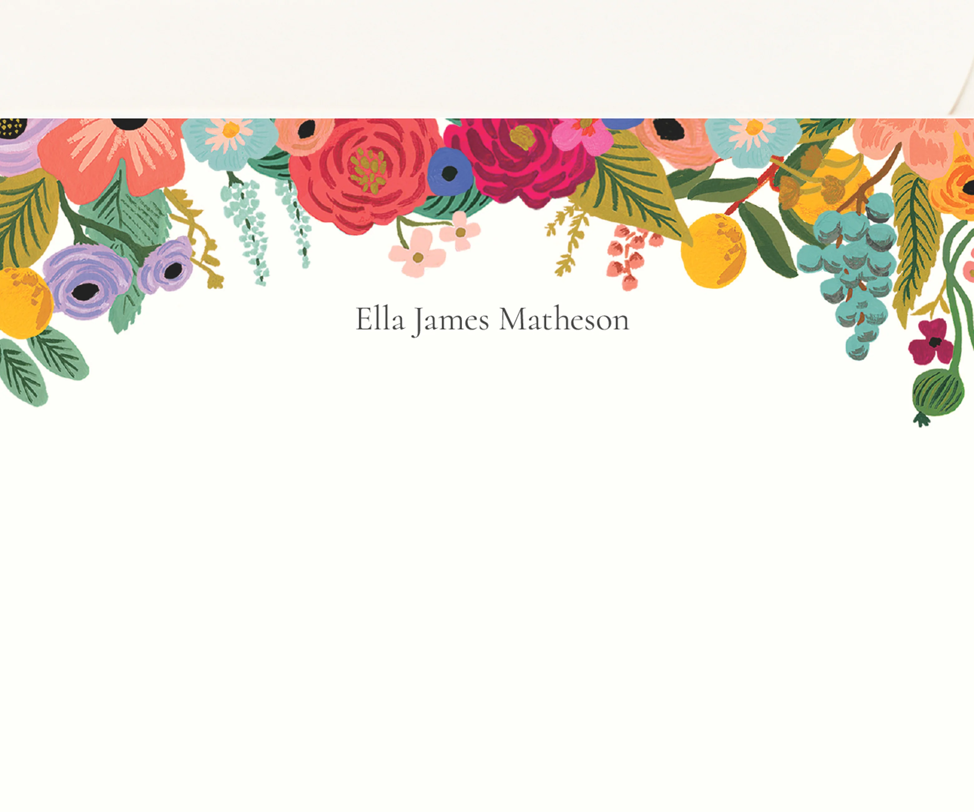 Floral Personalized Stationery  - Garden Party