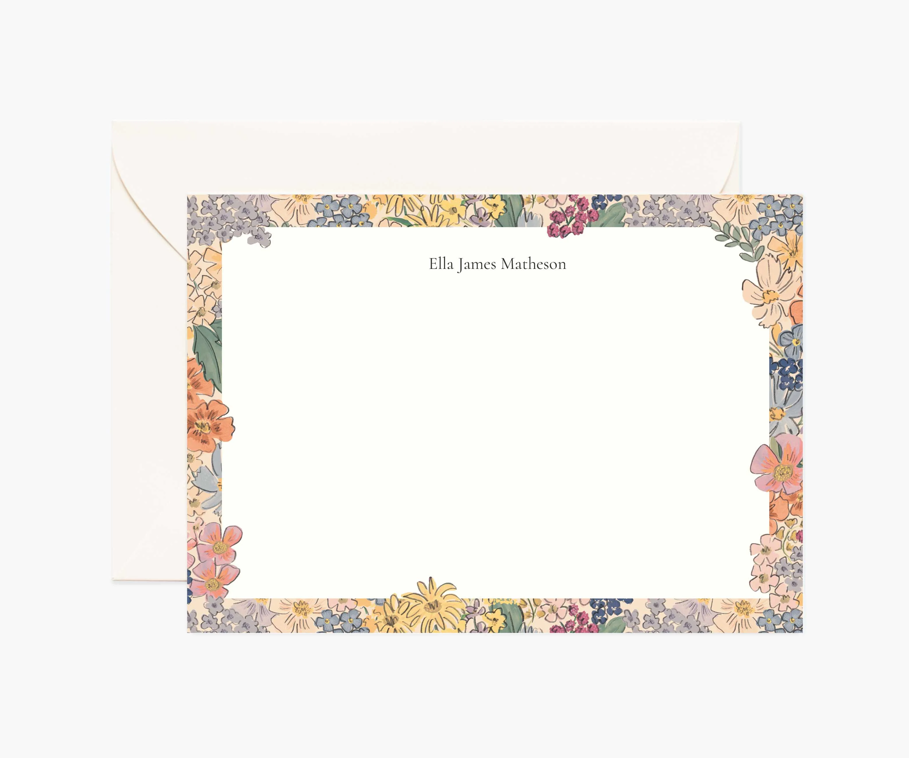 Floral Personalized Stationery  - Mimi