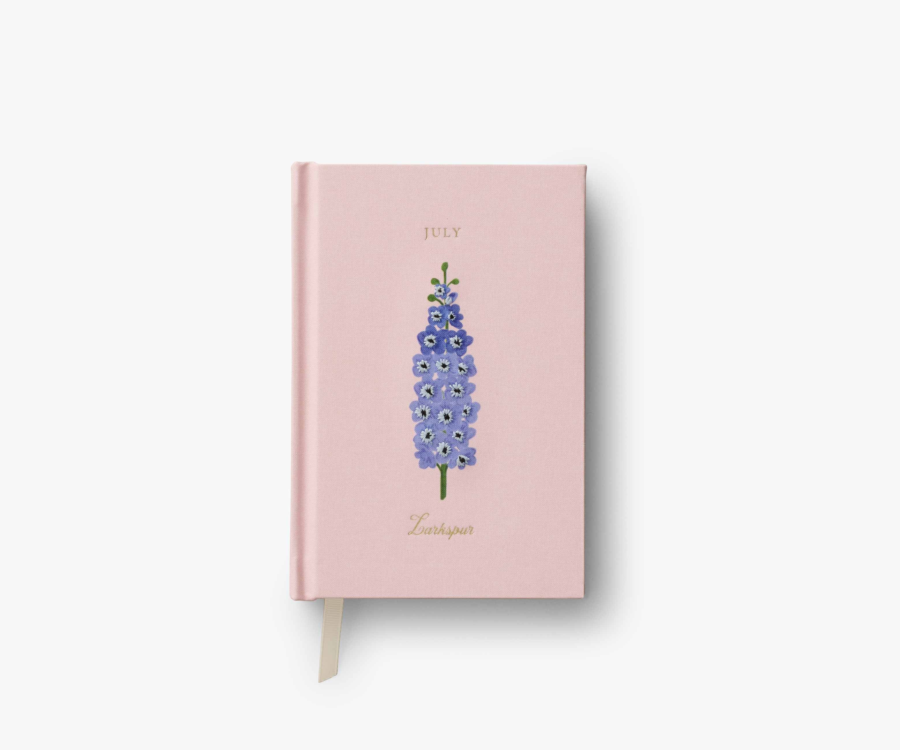 Birth Month Mini Embroidered Journal - July