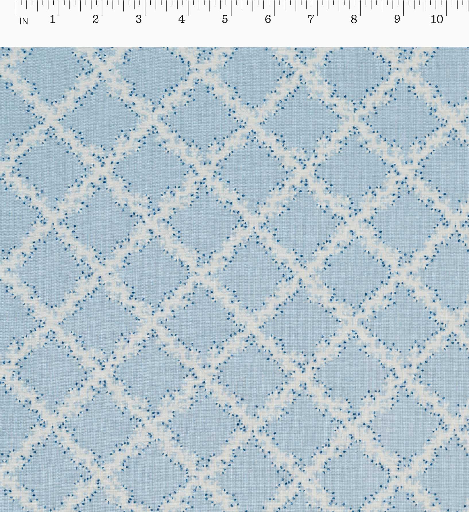 Lattice Cotton Fabric - Blue
