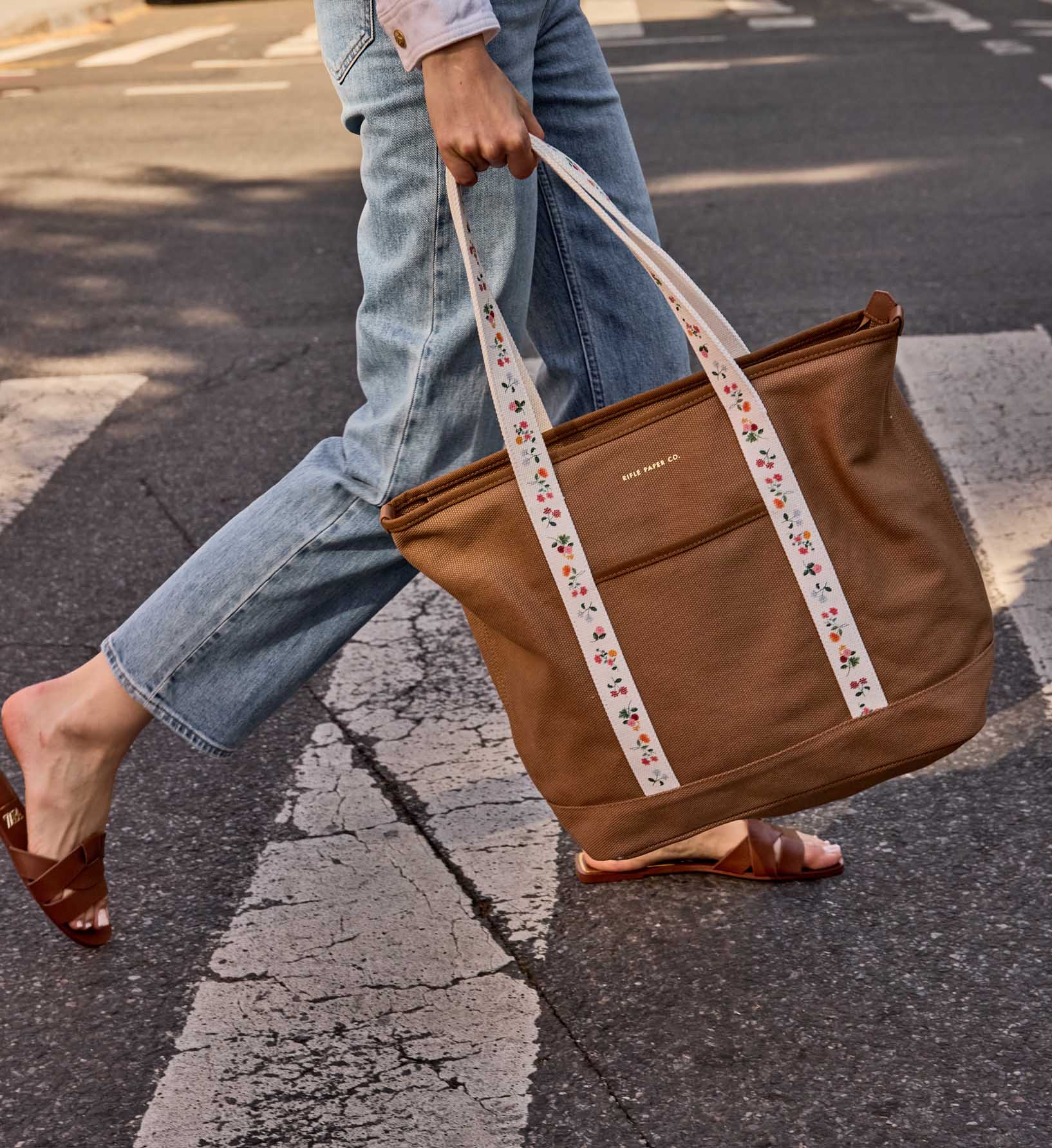 Canvas Carry All - Ditsy Dahlia