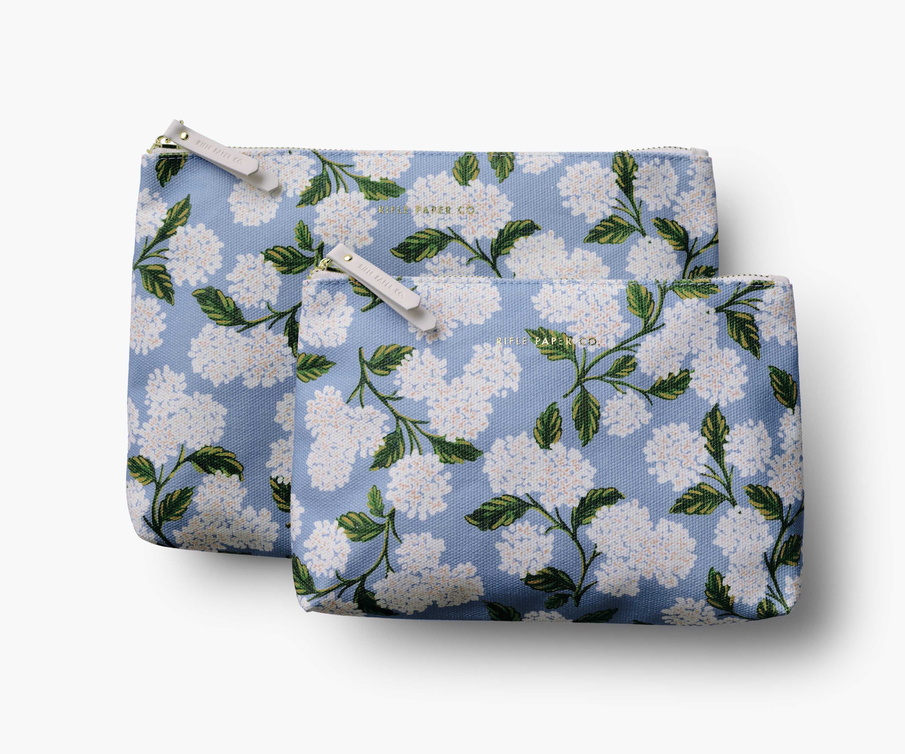 Zippered Pouch Set - Hydrangea