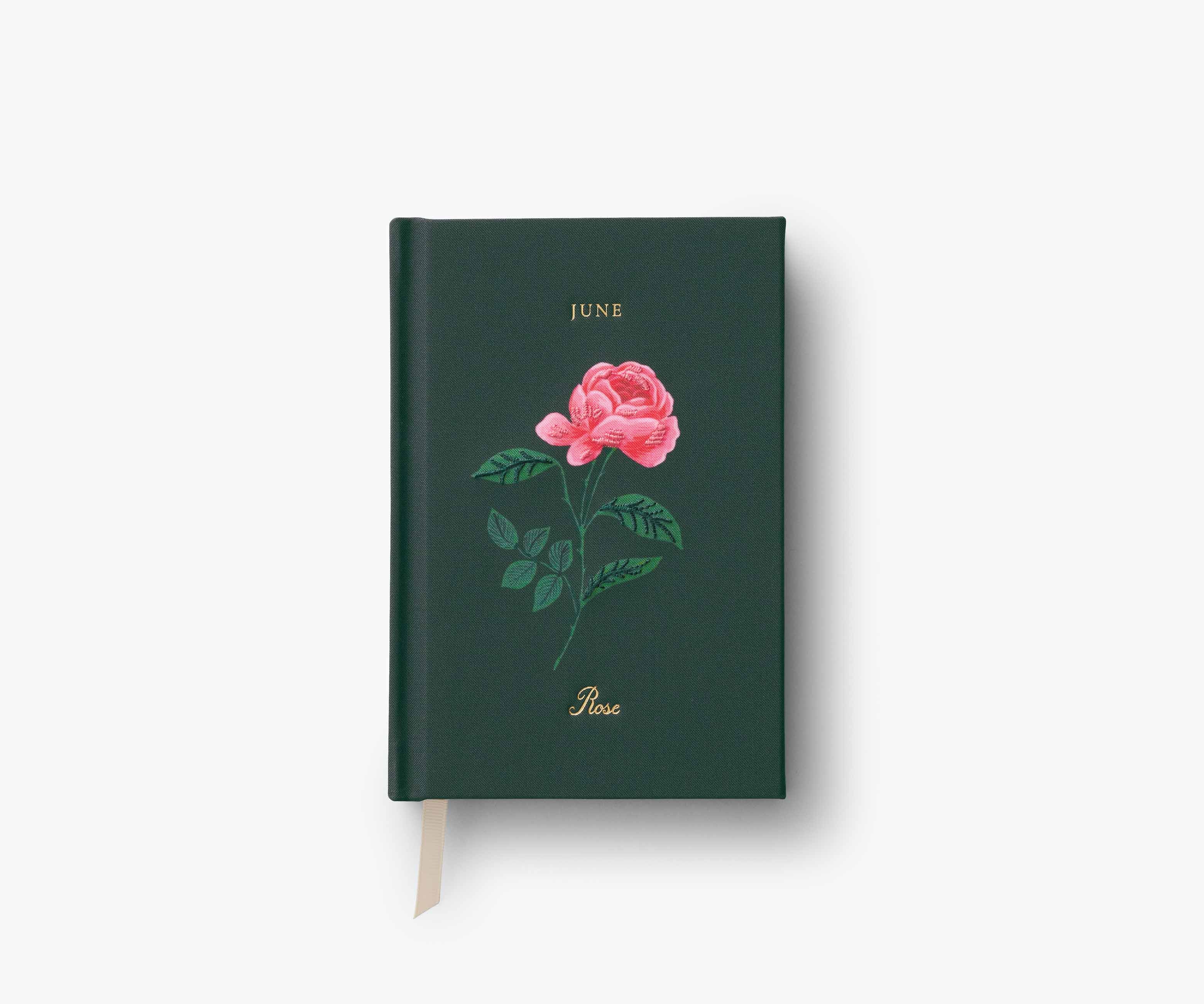 Birth Month Mini Embroidered Journal - June