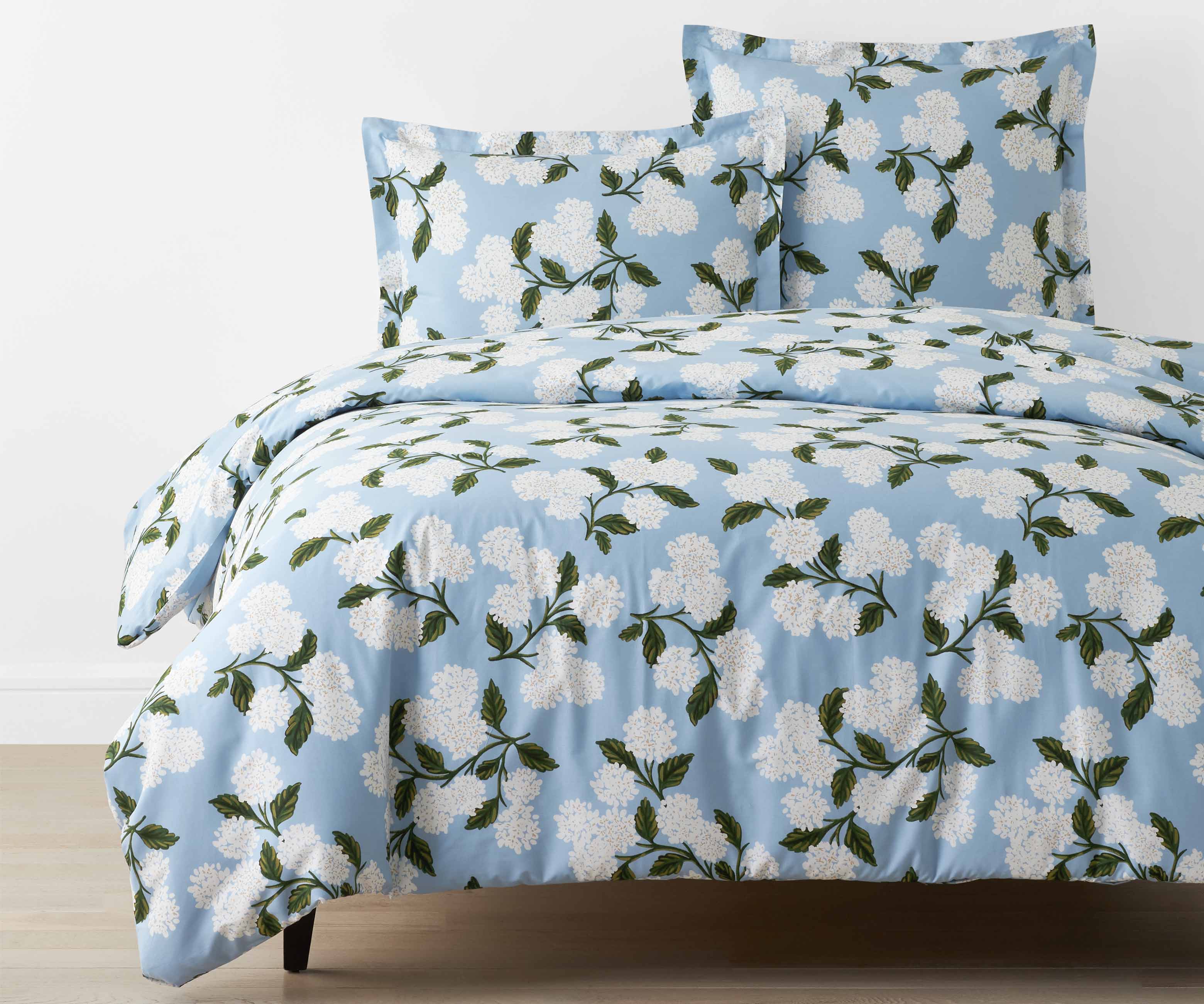 Percale Duvet Cover - Hydrangea