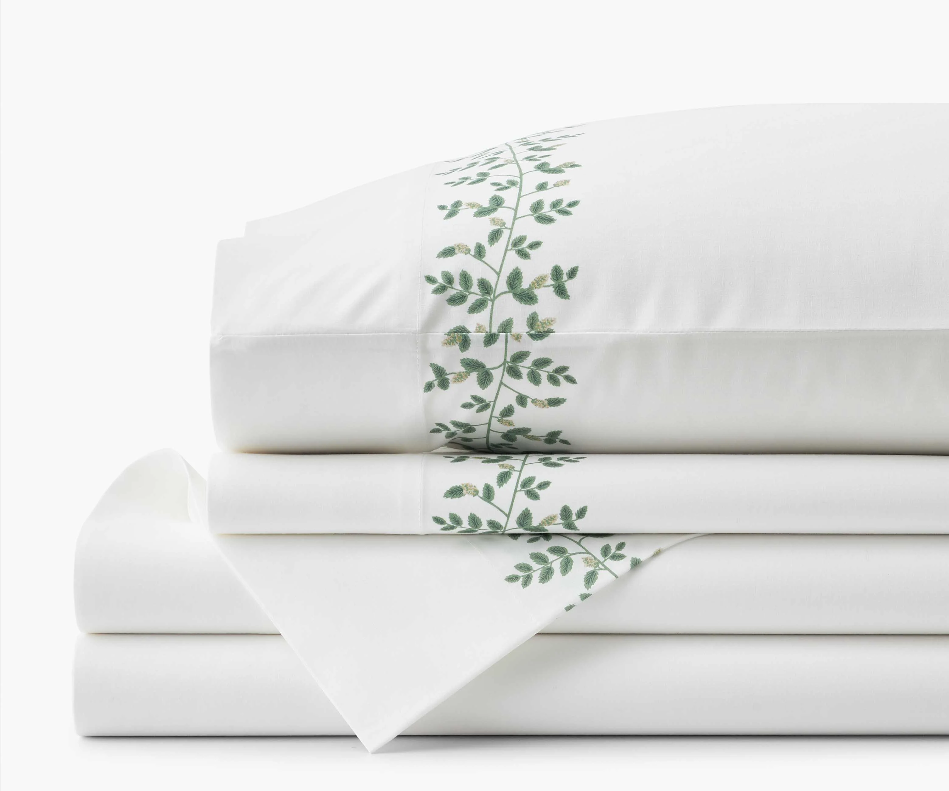Percale Sheet Set - Climbing Vines White
