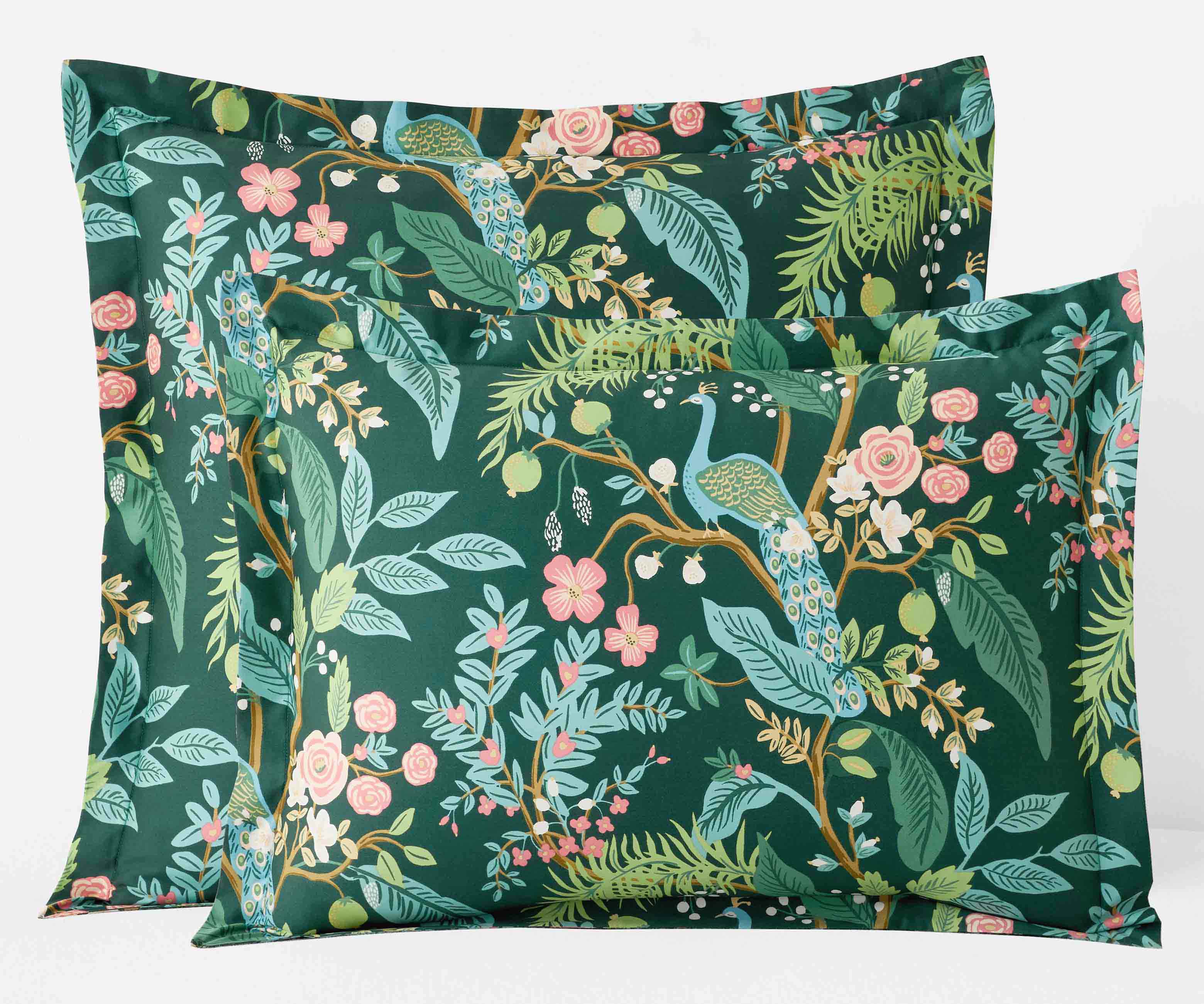 Sateen Sham - Peacock Emerald