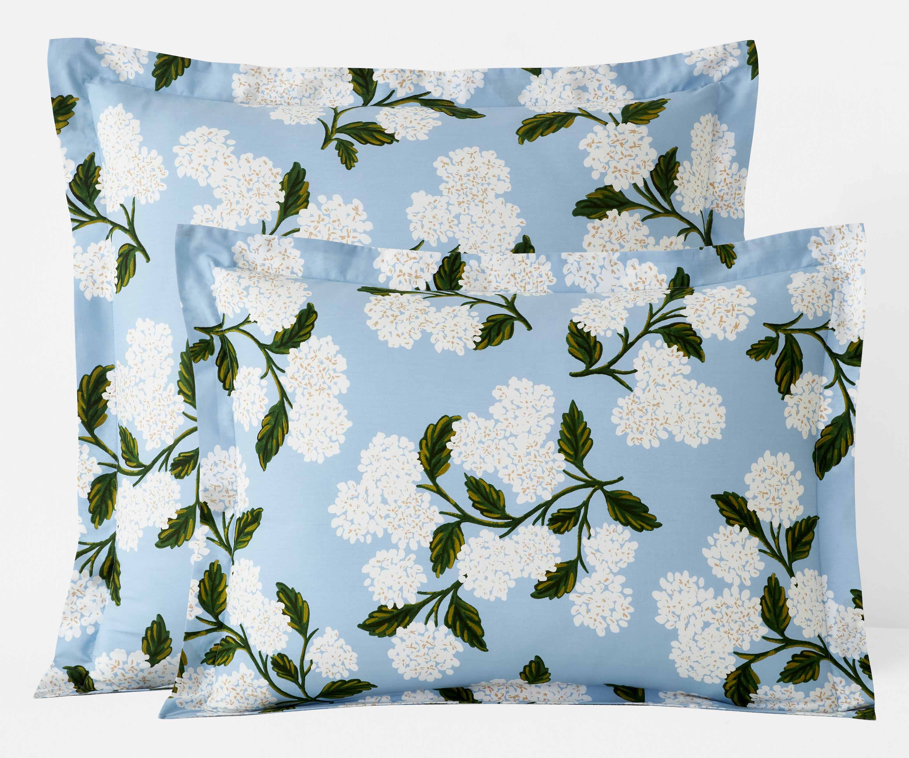 Percale Sham - Hydrangea