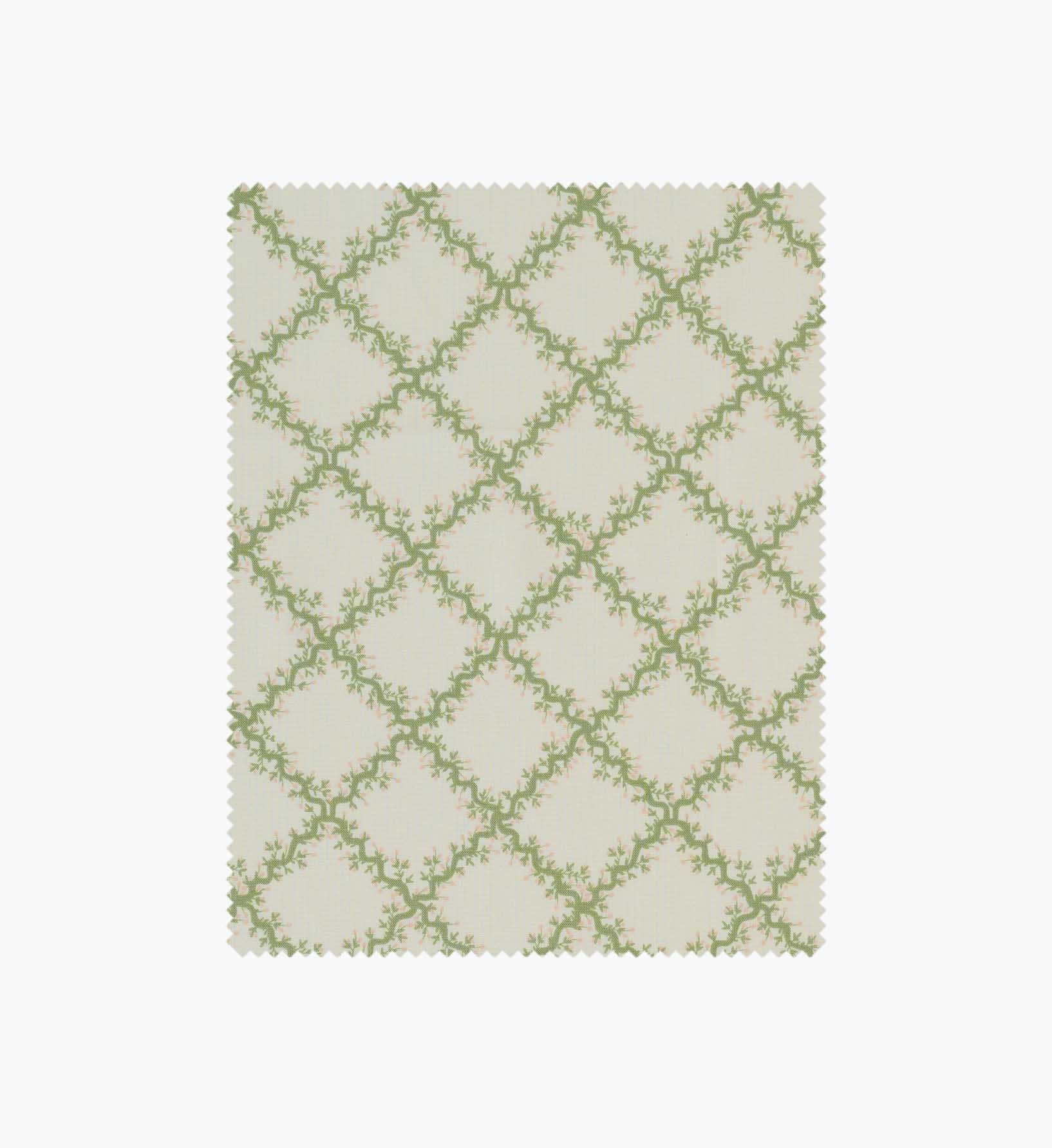 Lattice Cotton Fabric - Cream