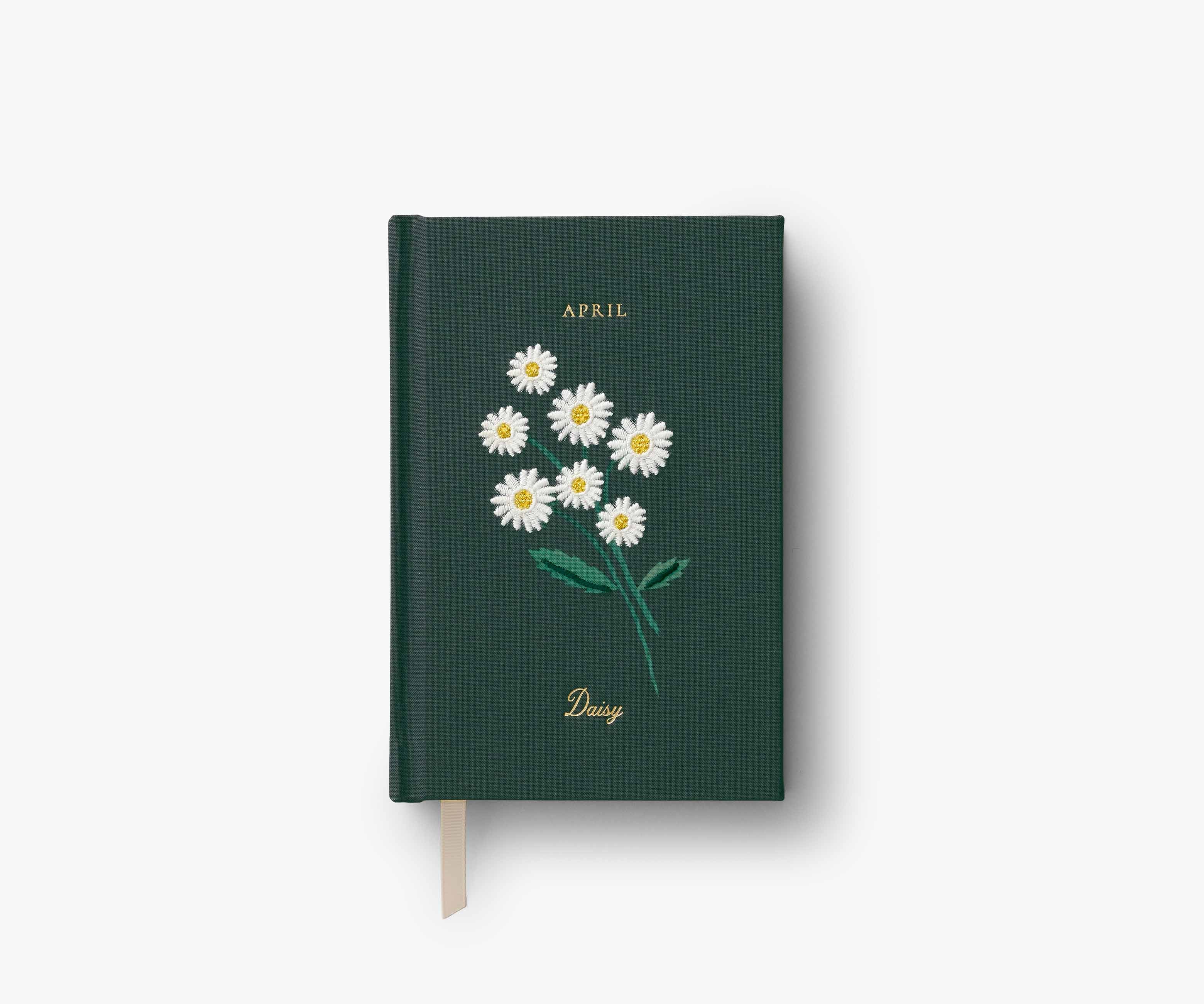 Birth Month Mini Embroidered Journal - April