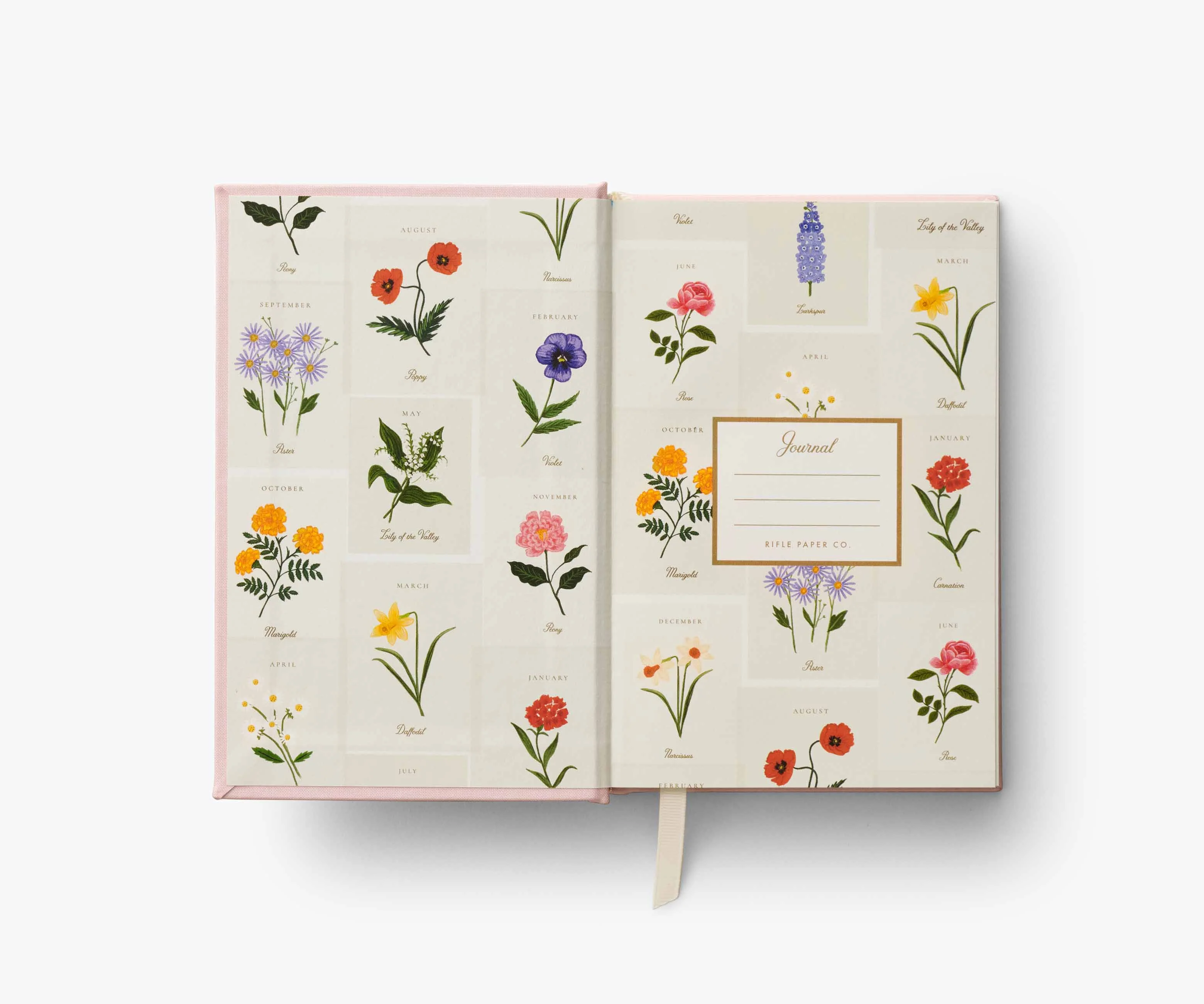 Birth Month Mini Embroidered Journal - January