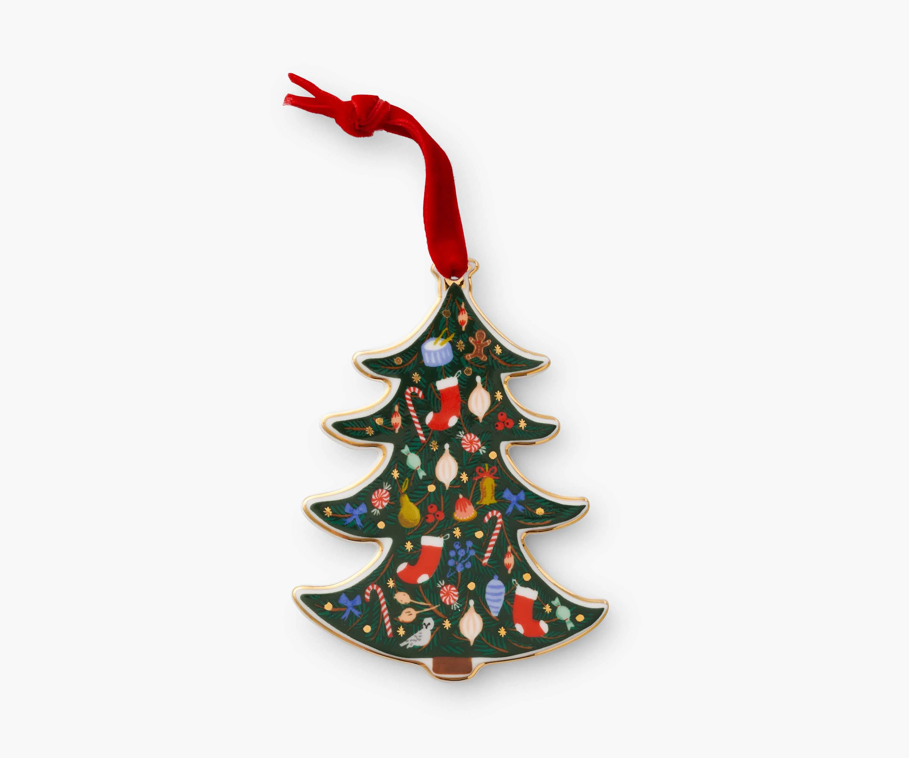 Porcelain Ornament - Holiday Tree