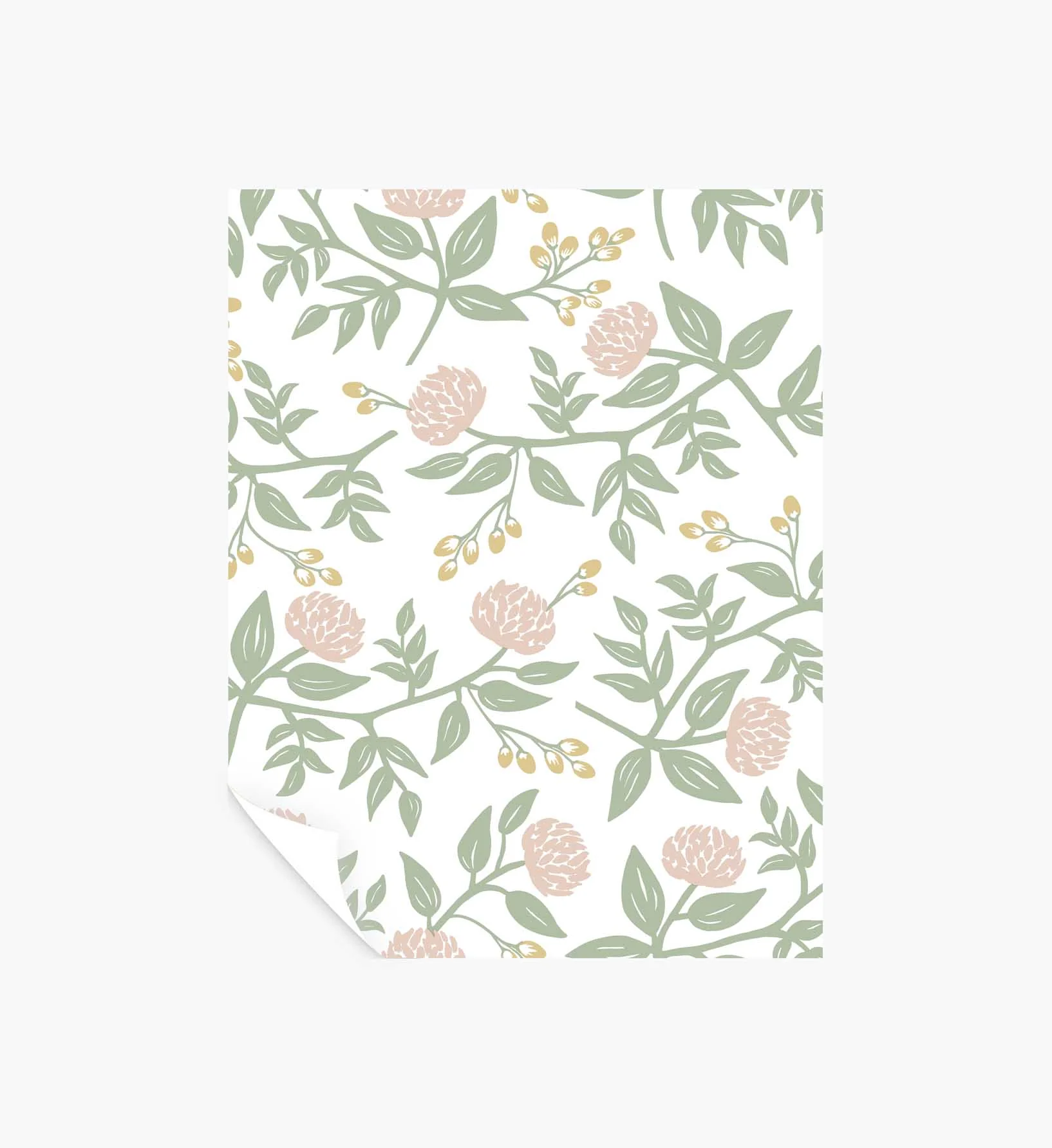 Peonies Peel & Stick Wallpaper Sample - Blush