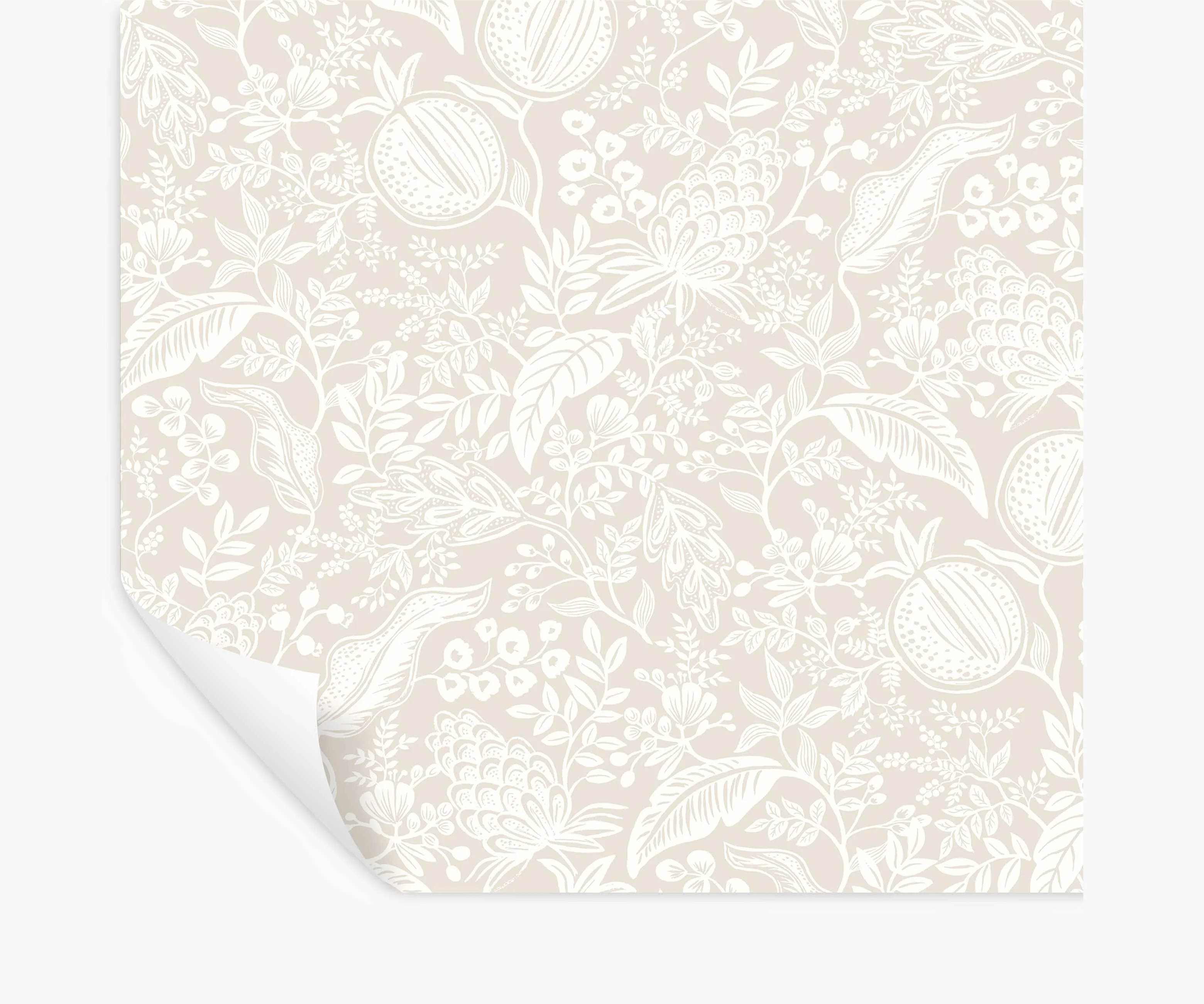 Pomegranate Peel & Stick Wallpaper - Beige & White