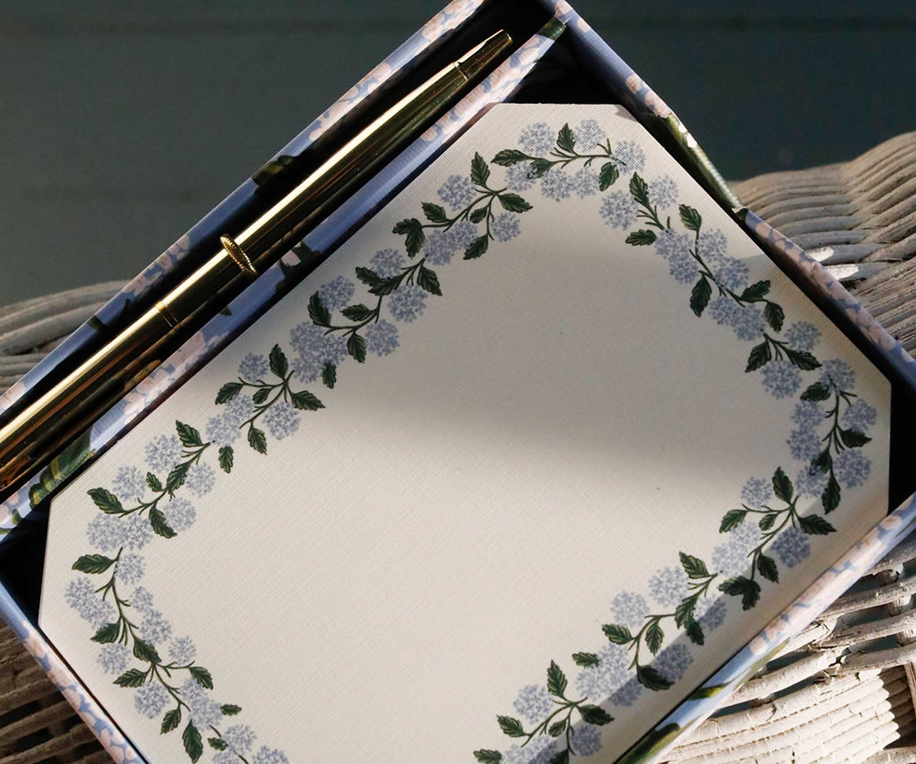 Note Writing Set - Hydrangea
