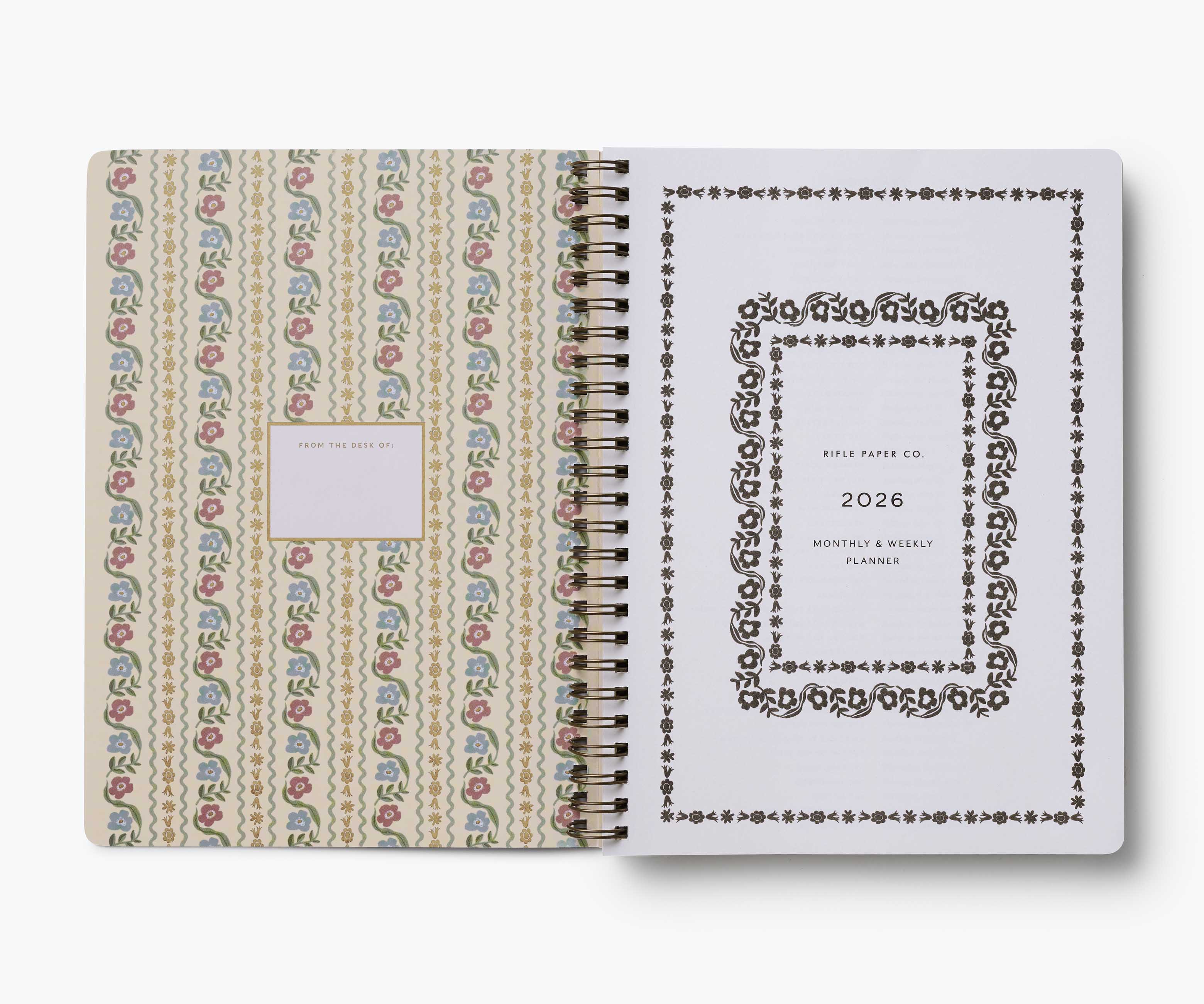 2026 12-Month Softcover Spiral Planner - Dahlia