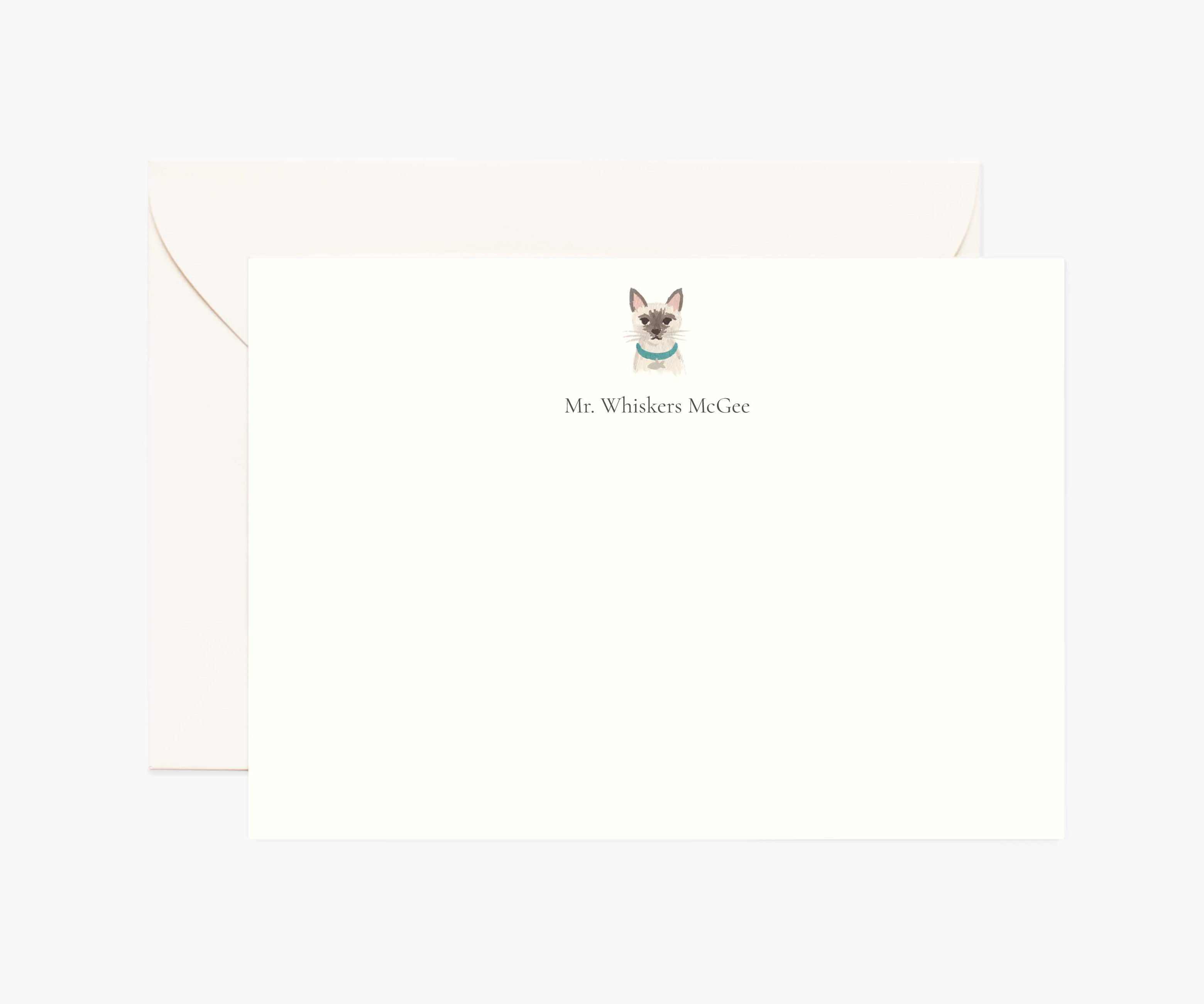 Pets Personalized Stationery - Cat 7