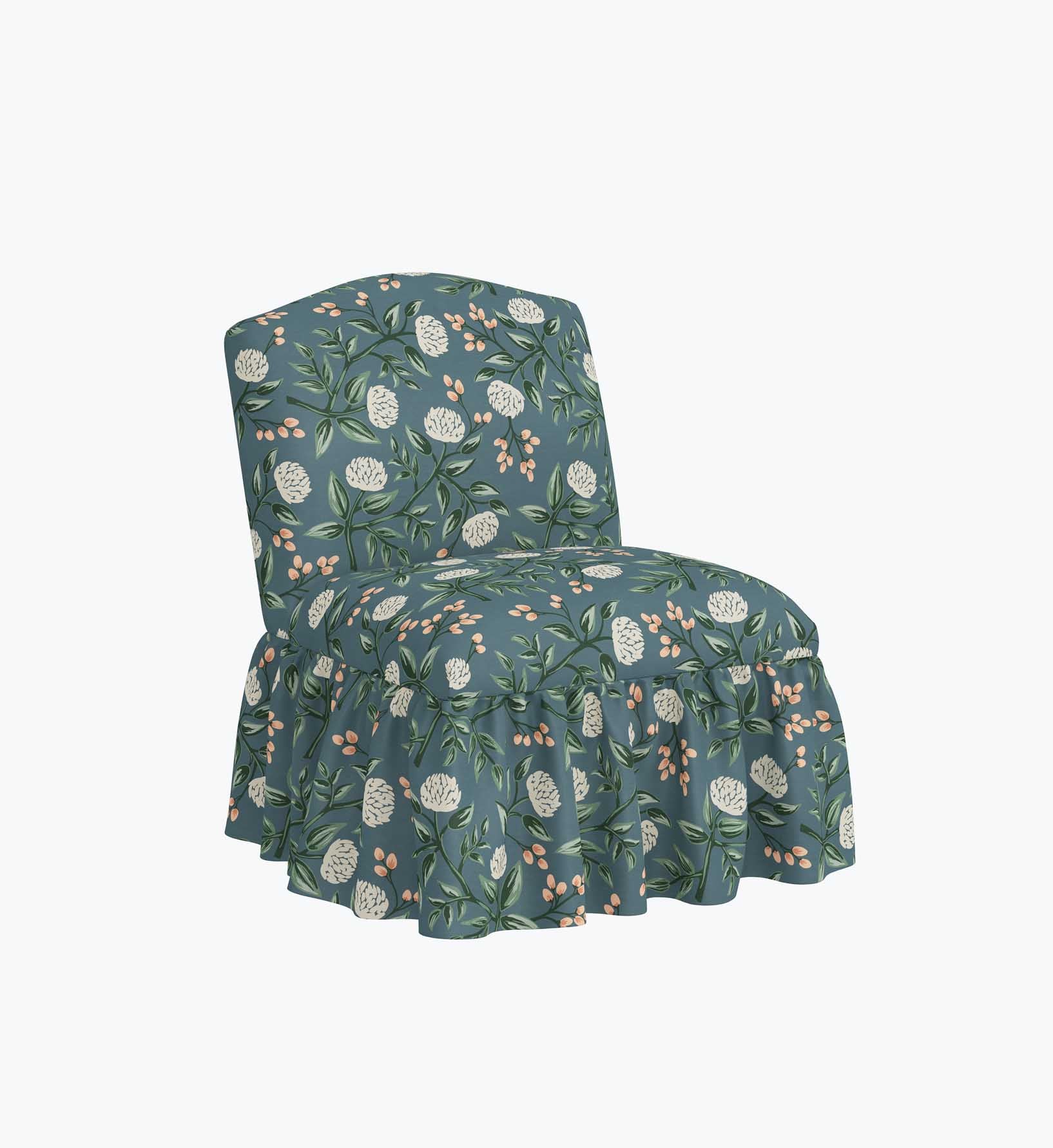 Edie Slipper Chair - Peonies