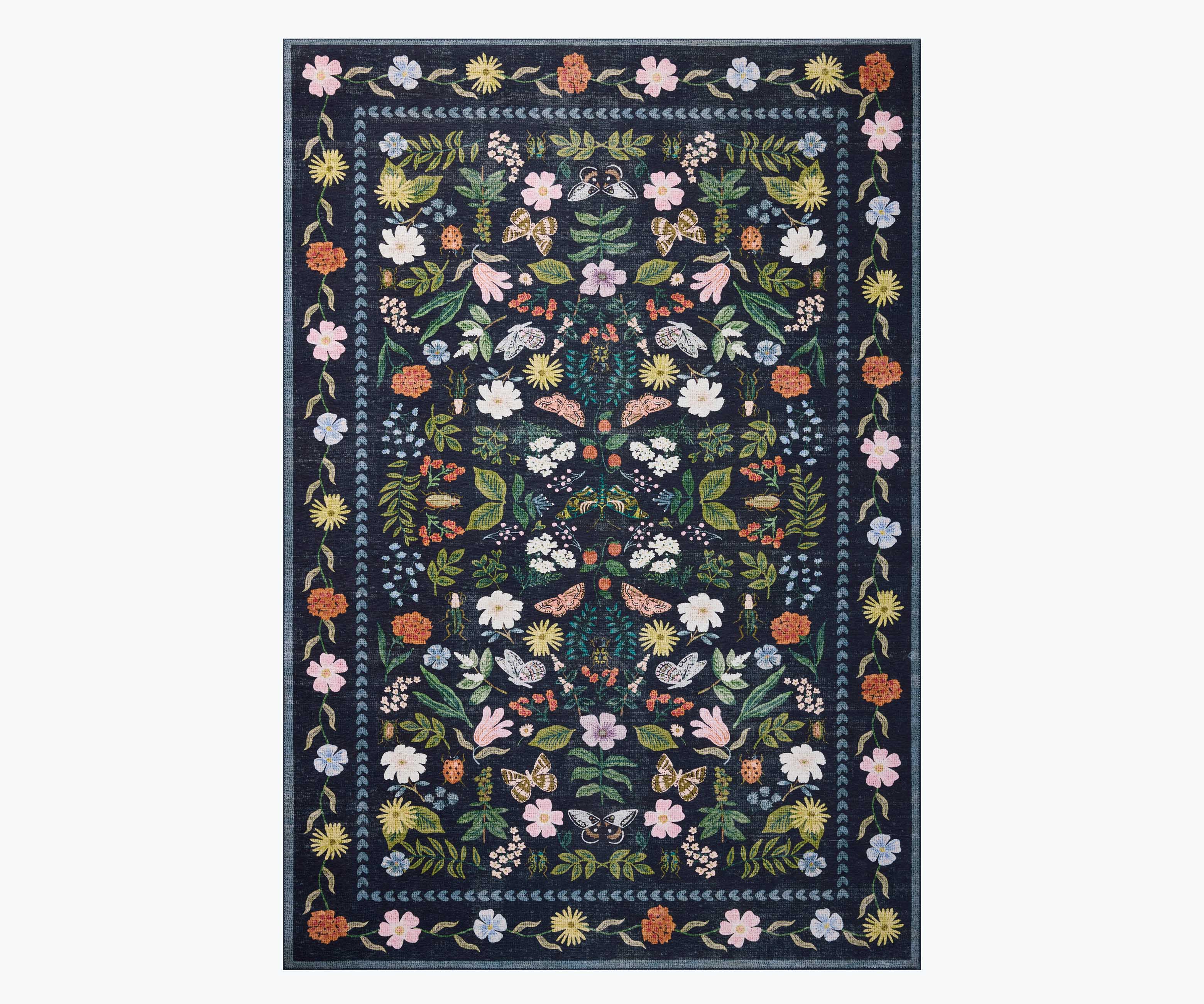 Canopy Curio Printed Rug - Charcoal