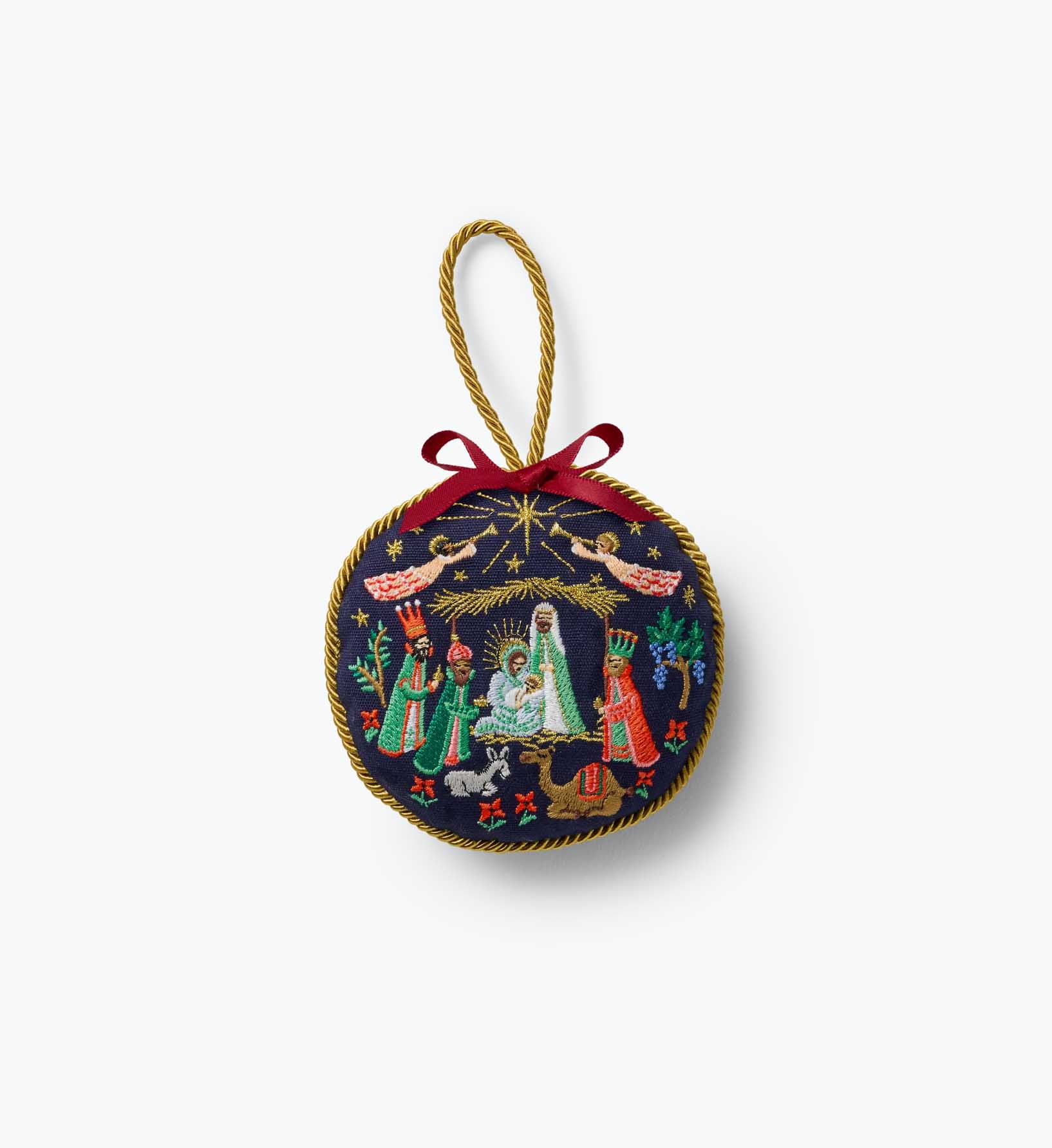 Embroidered Ornament - Nativity