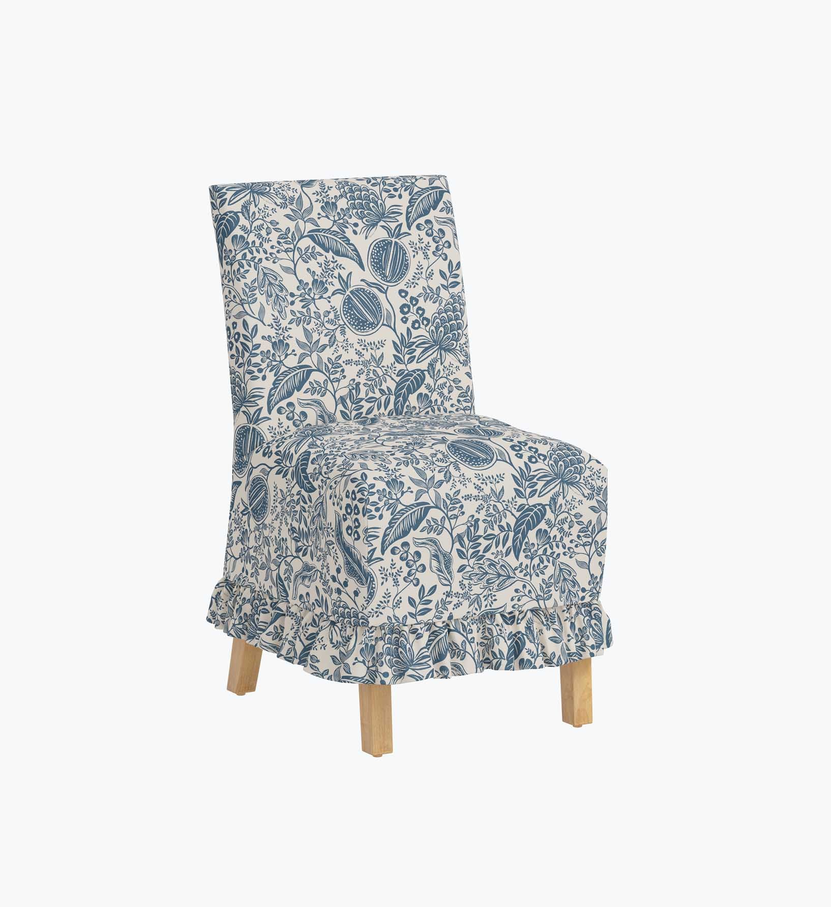 Louise Slipcover Dining Chair - Pomegranate